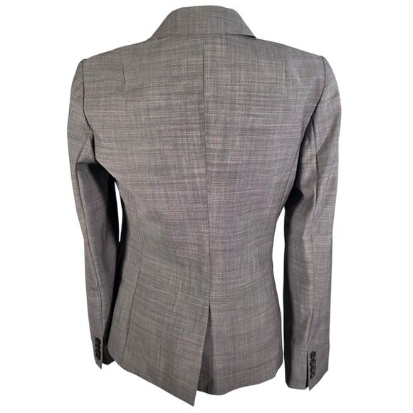J.Crew Wool Blazer • Women’s 6 • Gray • Lined Two-Button Career Jacket - Picture 2 of 8